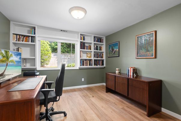 Home Office, Interior, Wood Texture Flooring