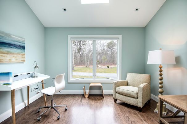 Home Office, Interior, Wood Texture Flooring
