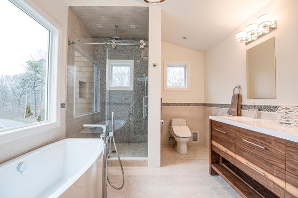 Bathroom, Glass Shower, Interior
