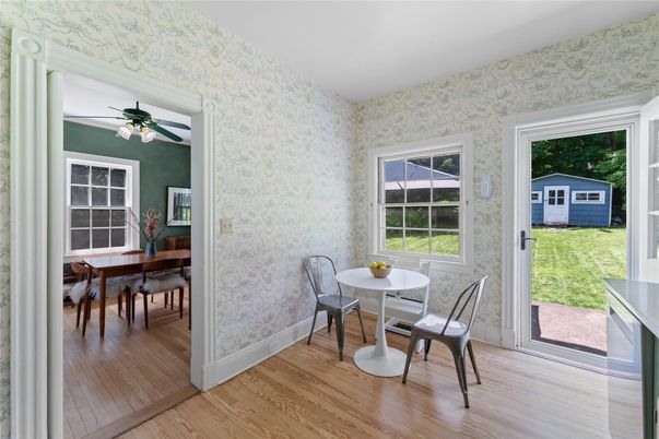 Dining room, Interior, Wood Texture Flooring