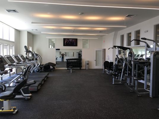 Fitness Equipment, Gym, Interior, Recessed Lighting