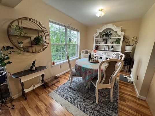 Dining room, Interior, Wood Texture Flooring