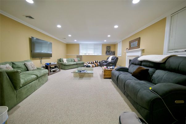 Fireplace, Interior, Living room, Recessed Lighting