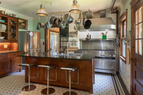 Interior, Kitchen, Pendant Lights, Stainless Steel Appliances