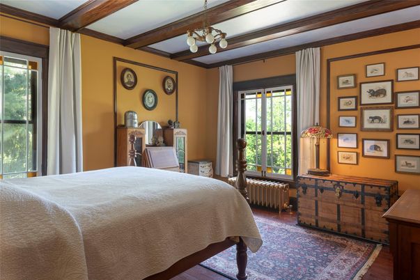 Bedroom, Interior, Wooden Beams, Wood Texture Flooring