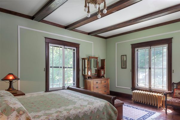 Bedroom, Interior, Wooden Beams, Wood Texture Flooring