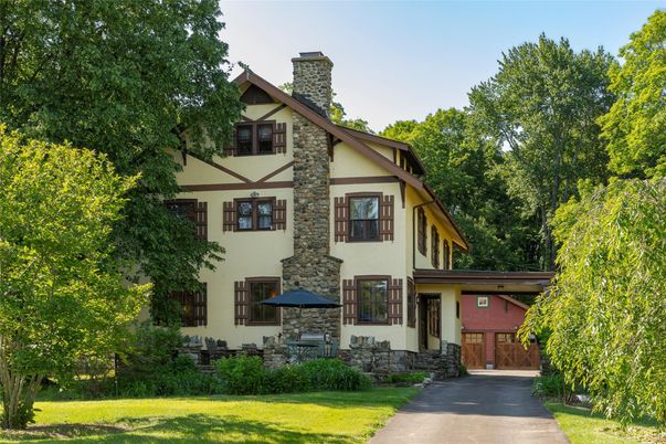 Backyard, Exterior, Facade, Tudor Revival