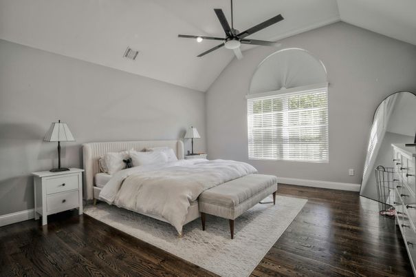 Bedroom, Interior, Wood Texture Flooring
