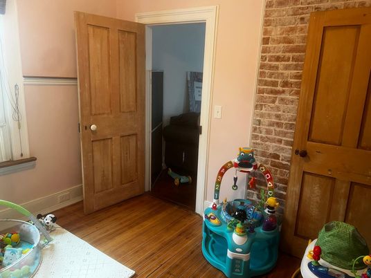 Interior, Stone Walls, Wood Texture Flooring
