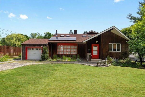 Attached, Backyard, Exterior, Facade, Solar Panels, Ranch