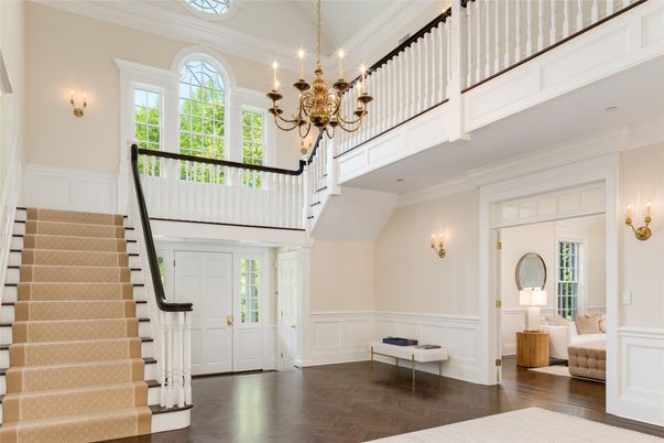 Chandelier, Interior, Wood Texture Flooring