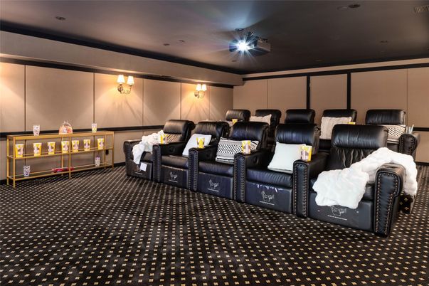 Home Theatre Room, Interior, Recessed Lighting, Theatre Room
