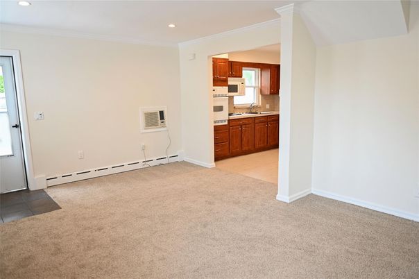 Empty room, Interior, Kitchen, Recessed Lighting