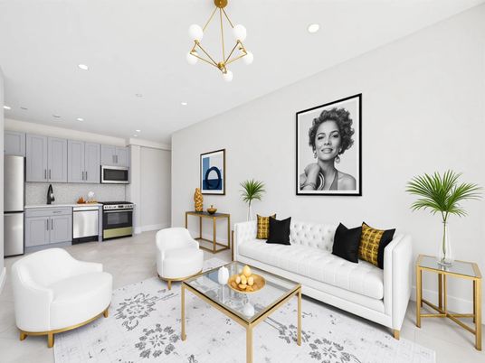 Interior, Kitchen, Living room, Pendant Lights, Recessed Lighting, Stainless Steel Appliances