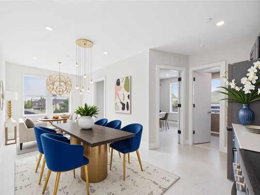 Dining room, Interior, Pendant Lights, Recessed Lighting