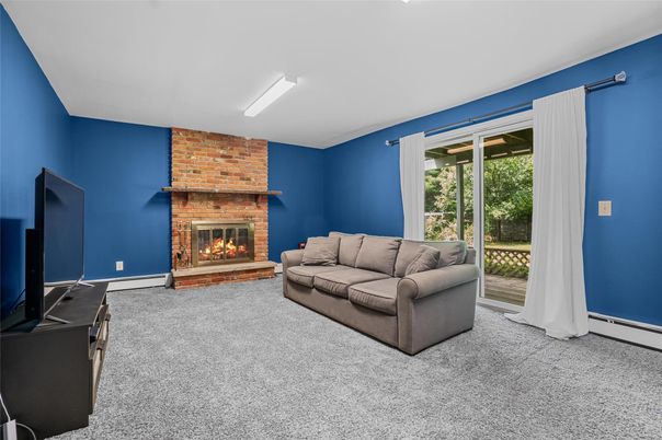Fireplace, Interior, Living room, Stone Walls