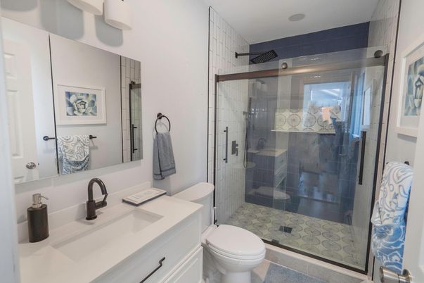 Bathroom, Glass Shower, Interior