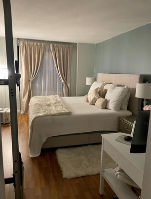 Bedroom, Interior, Wood Texture Flooring