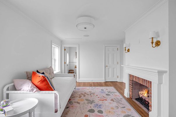 Fireplace, Interior, Wood Texture Flooring