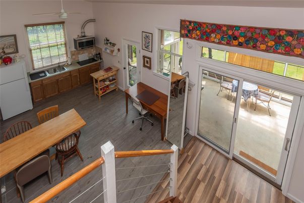 Dining room, Interior, Wood Texture Flooring