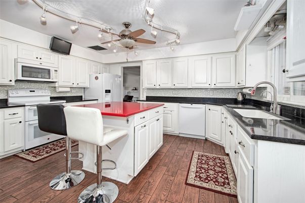 Interior, Kitchen, Wood Texture Flooring