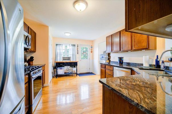 Interior, Kitchen, Wood Texture Flooring