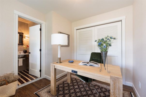Home Office, Interior, Wood Texture Flooring