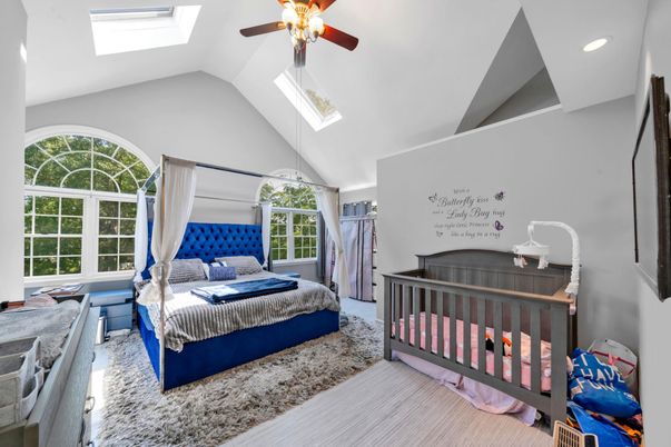 Bedroom, Interior, Recessed Lighting