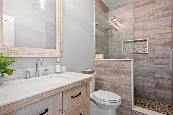 Bathroom, Glass Shower, Interior