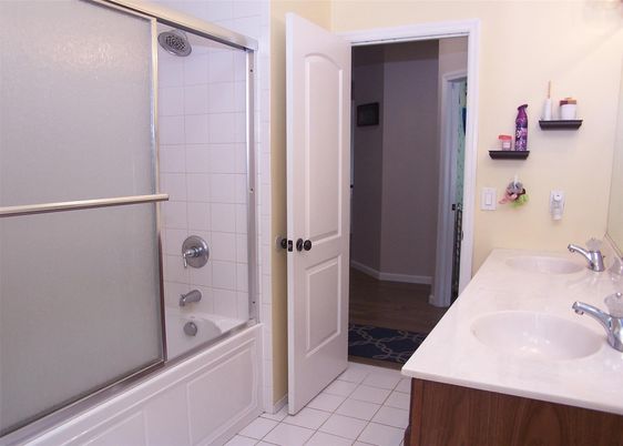 Bathroom, Dual Sink Vanities, Glass Shower, Interior
