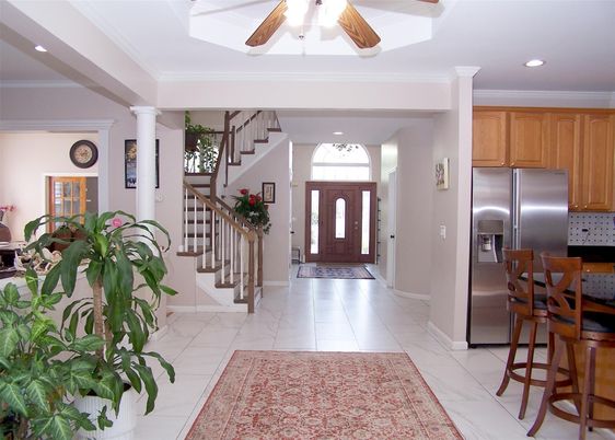 Interior, Kitchen, Marble, Recessed Lighting