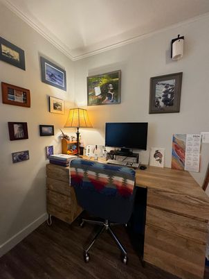 Home Office, Interior, Wood Texture Flooring