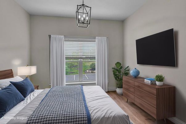 Bedroom, Interior, Pendant Lights, Wood Texture Flooring