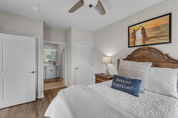 Bedroom, Interior, Wood Texture Flooring