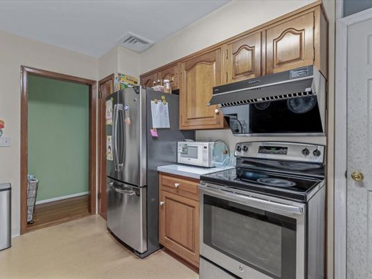 Interior, Kitchen, Wood Texture Flooring