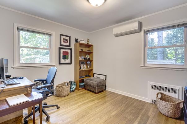 Home Office, Interior, Wood Texture Flooring