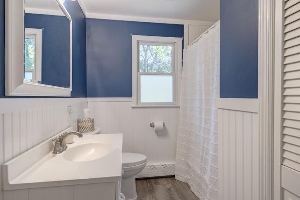 Bathroom, Interior, Wood Texture Flooring
