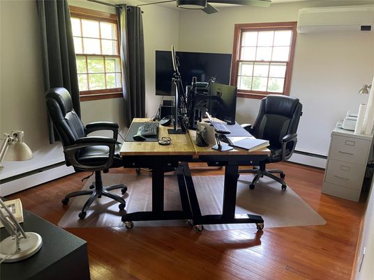Home Office, Interior, Wood Texture Flooring