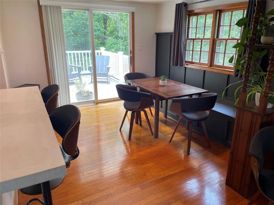 Dining room, Interior, Wood Texture Flooring