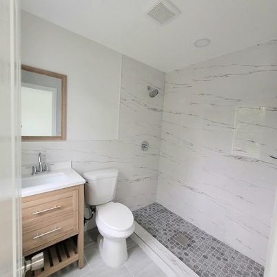Bathroom, Interior, Marble Walls