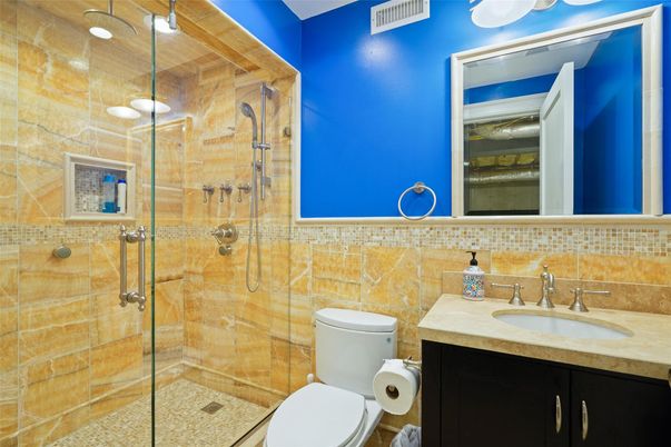 Bathroom, Glass Shower, Interior