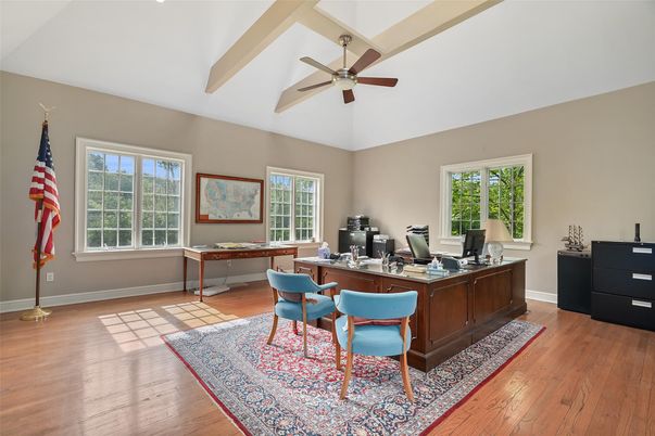 Home Office, Interior, Wood Texture Flooring