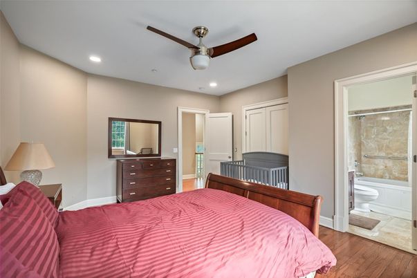 Bathroom, Bedroom, Interior, Recessed Lighting, Wood Texture Flooring