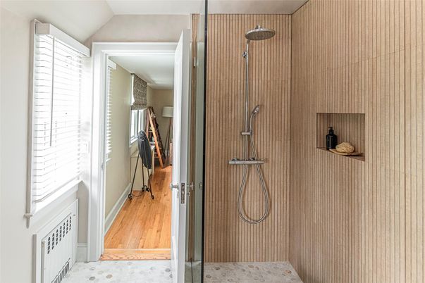 Bathroom, Interior, Wood Texture Flooring