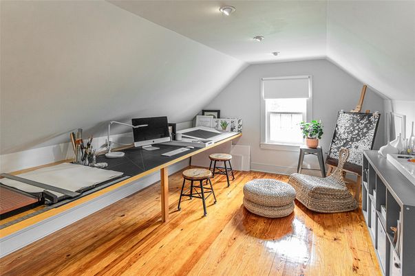 Home Office, Interior, Wood Texture Flooring