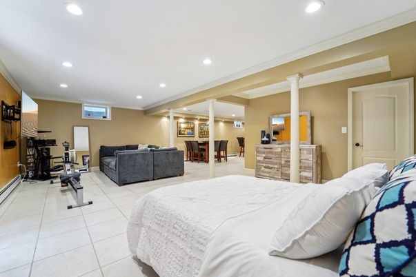 Bedroom, Interior, Recessed Lighting