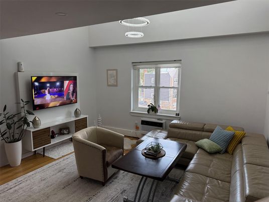 Interior, Living room, Pendant Lights, Wood Texture Flooring