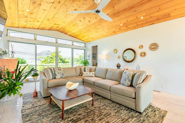 Interior, Living room, Recessed Lighting, Wooden Ceilings, Wood Texture Flooring