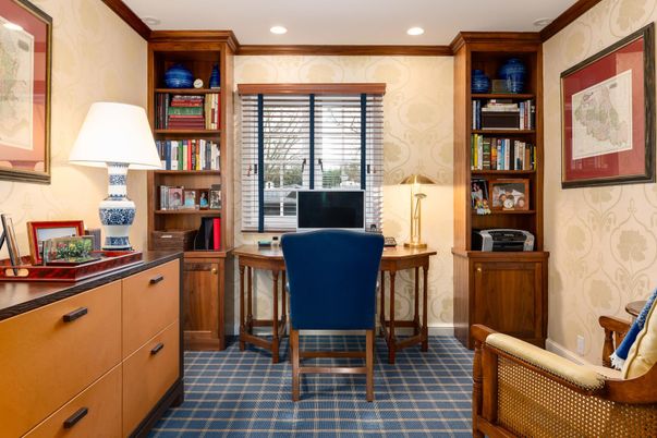 Home Office, Interior, Recessed Lighting
