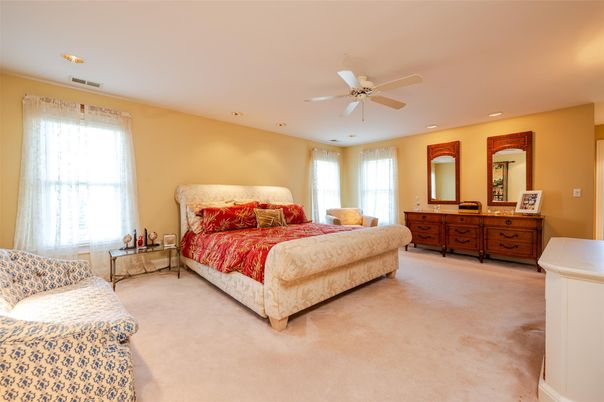 Bedroom, Interior, Recessed Lighting
